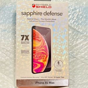 FREE SHIP ZAGG iPhone XS Max Screen Protector. Invisible Shield Sapphire Defense